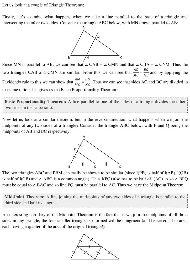 The Basic Proportionality Theorem – CAT-holics