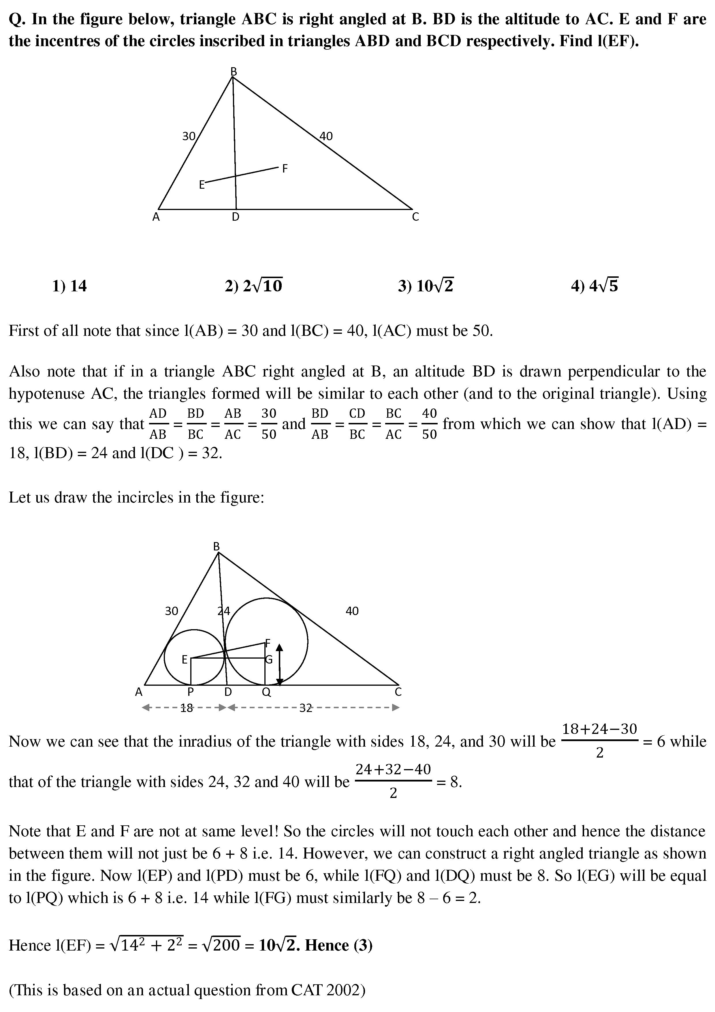 Triangles – CAT-holics